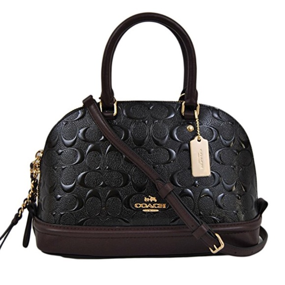 Coach Handbags - Coach embossed Patent Leather mini satchel